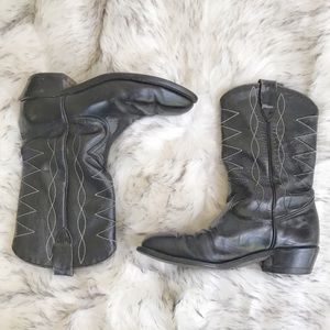 Vintage Men's Cowboy Leather Boots 9.5 USA